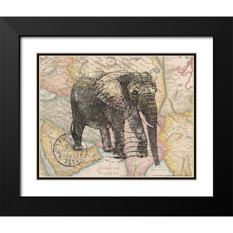 Trunk 4 Black Modern Wood Framed Art Print with Double Matting by Nobleworks, Inc.