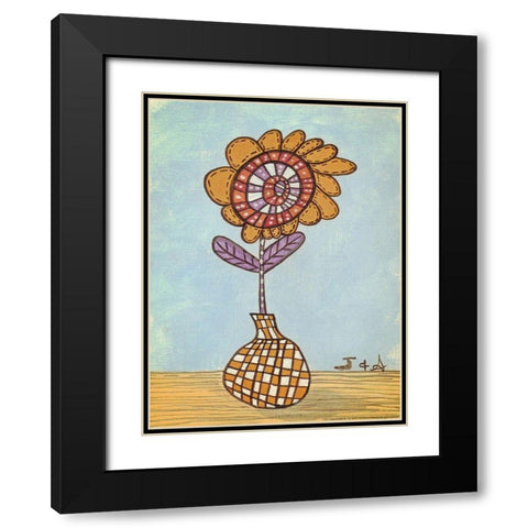 Kids Pix 1 Black Modern Wood Framed Art Print with Double Matting by Nobleworks, Inc.