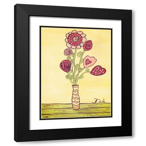 Kids Pix 2 Black Modern Wood Framed Art Print with Double Matting by Nobleworks, Inc.