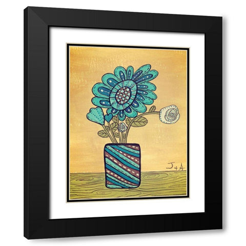 Kids Pix 3 Black Modern Wood Framed Art Print with Double Matting by Nobleworks, Inc.