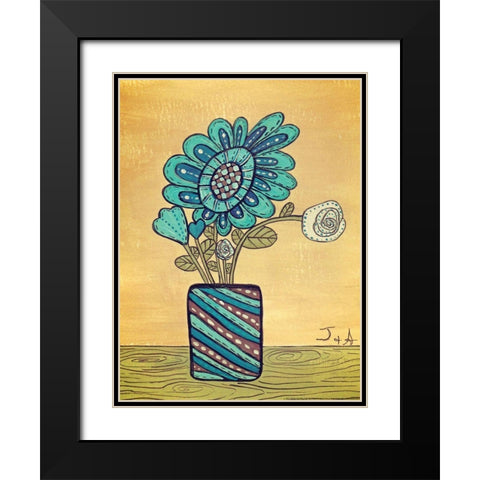 Kids Pix 3 Black Modern Wood Framed Art Print with Double Matting by Nobleworks, Inc.