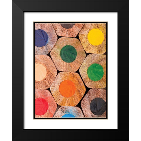 Pencil 2 Black Modern Wood Framed Art Print with Double Matting by Nobleworks, Inc.