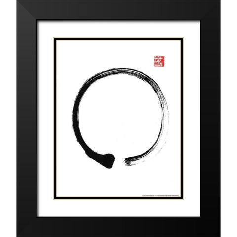 Zen 2 Black Modern Wood Framed Art Print with Double Matting by Nobleworks, Inc.