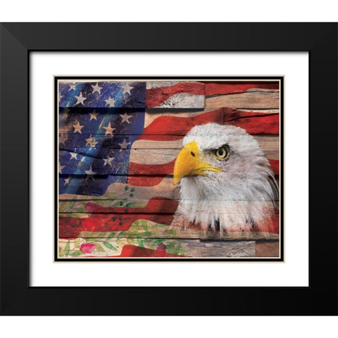 Flag 4 Black Modern Wood Framed Art Print with Double Matting by Nobleworks, Inc.