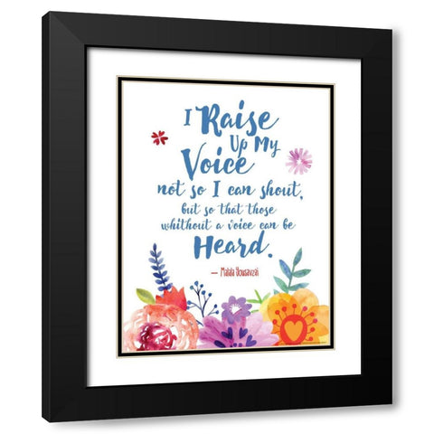 Inspired 2 Black Modern Wood Framed Art Print with Double Matting by Nobleworks, Inc.