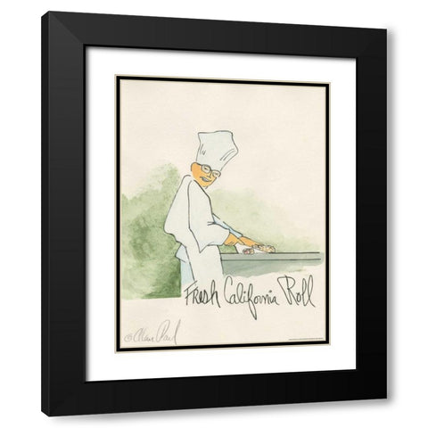 California Roll Black Modern Wood Framed Art Print with Double Matting by Paul, Alan