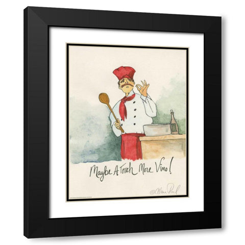 More Vino Black Modern Wood Framed Art Print with Double Matting by Paul, Alan
