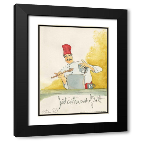 Pinch Of Salt Black Modern Wood Framed Art Print with Double Matting by Paul, Alan