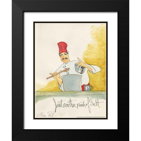 Pinch Of Salt Black Modern Wood Framed Art Print with Double Matting by Paul, Alan