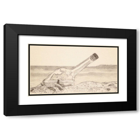 Looking For You Black Modern Wood Framed Art Print with Double Matting by Segal, Alan