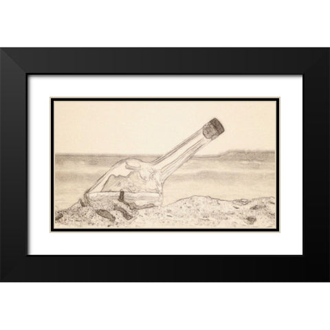 Looking For You Black Modern Wood Framed Art Print with Double Matting by Segal, Alan