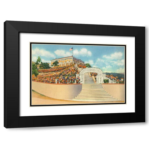 Catalina Black Modern Wood Framed Art Print with Double Matting by Paul, Alan