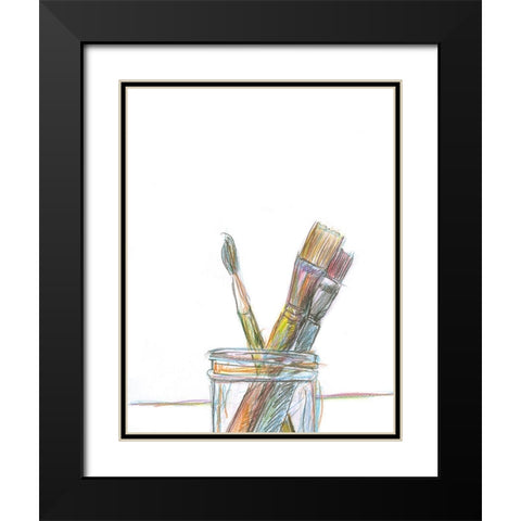 Tools Of The Trade  Black Modern Wood Framed Art Print with Double Matting by Segal, Alan