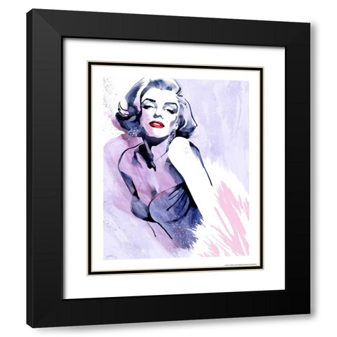 Marilyns Pose Black Modern Wood Framed Art Print with Double Matting by Rahim, Ellie