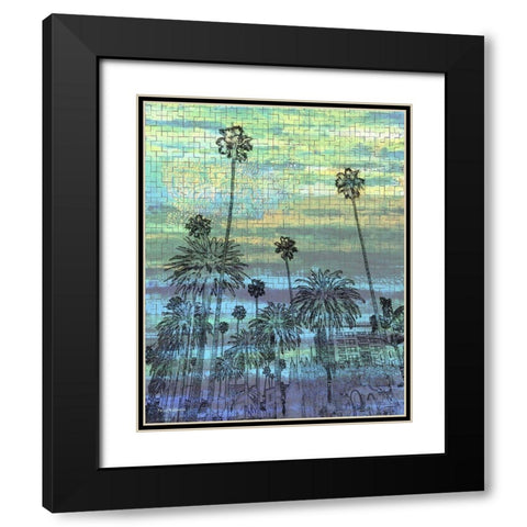 Puzzle Land Black Modern Wood Framed Art Print with Double Matting by Khilnani, Rajiv