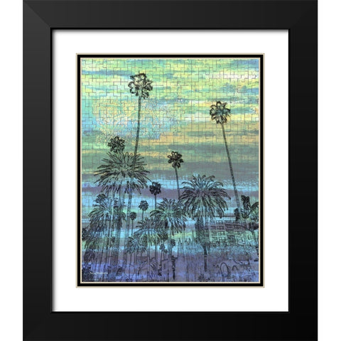 Puzzle Land Black Modern Wood Framed Art Print with Double Matting by Khilnani, Rajiv