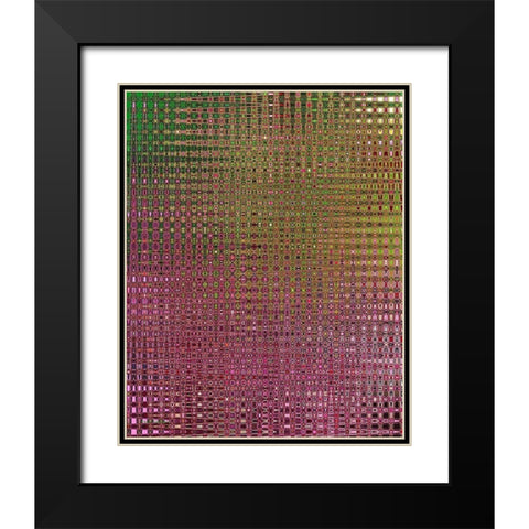 Patterns #2 Black Modern Wood Framed Art Print with Double Matting by Khilnani, Rajiv