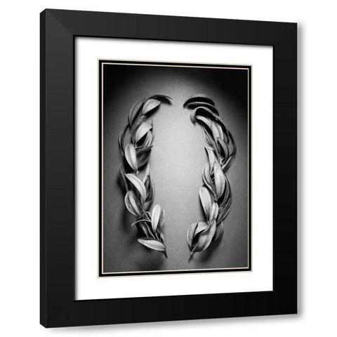 Brackets Black Modern Wood Framed Art Print with Double Matting by Rosenthal, Barry