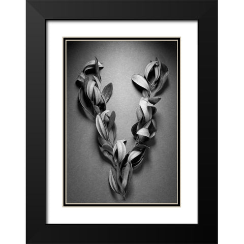 Victory Black Modern Wood Framed Art Print with Double Matting by Rosenthal, Barry