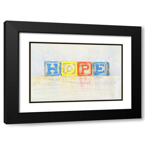 Hope Black Modern Wood Framed Art Print with Double Matting by Segal, Alan