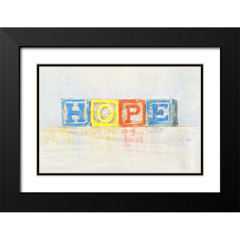 Hope Black Modern Wood Framed Art Print with Double Matting by Segal, Alan
