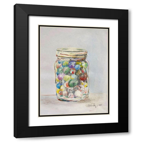 Marble Jar Black Modern Wood Framed Art Print with Double Matting by Segal, Alan