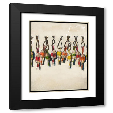 Bouys Black Modern Wood Framed Art Print with Double Matting by Sokal, Patti