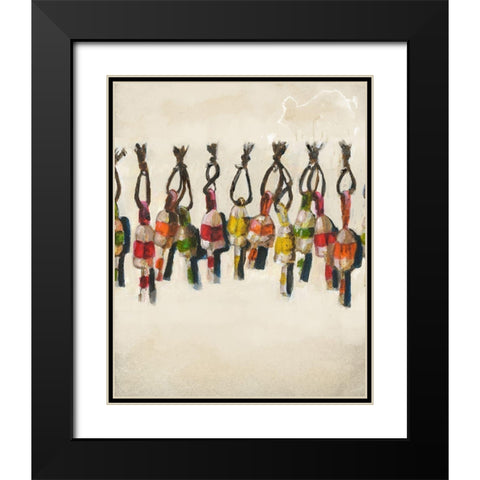 Bouys Black Modern Wood Framed Art Print with Double Matting by Sokal, Patti