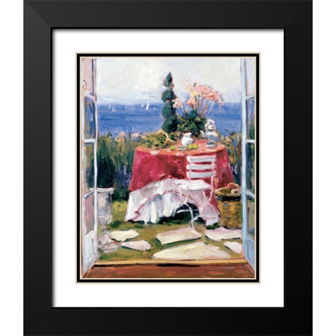 Bed And Breakfast 2 Black Modern Wood Framed Art Print with Double Matting by Stevens, Allayn