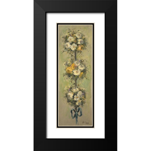 Topiary Bouquet 2 Black Modern Wood Framed Art Print with Double Matting by Stevens, Allayn