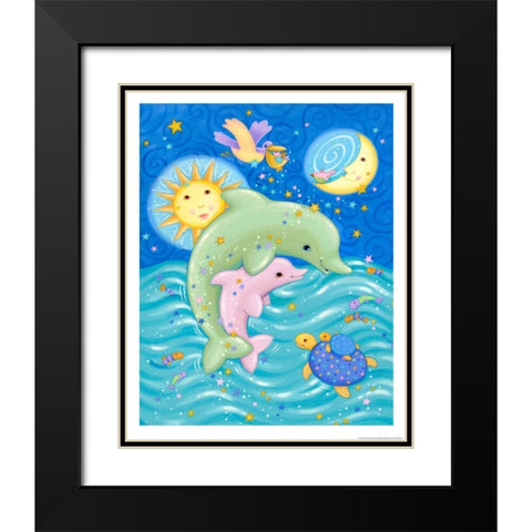 Animal Babies 2 Black Modern Wood Framed Art Print with Double Matting by Eisner, Viv
