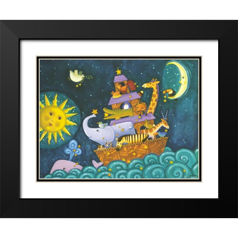 Ark 3 Starry Ark Black Modern Wood Framed Art Print with Double Matting by Eisner, Viv