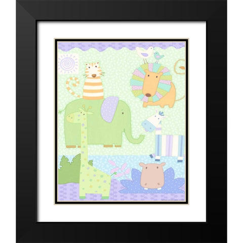 Zoo Time 2 Black Modern Wood Framed Art Print with Double Matting by Eisner, Viv