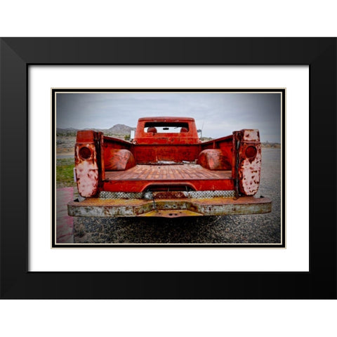 Back End Black Modern Wood Framed Art Print with Double Matting by Vizvary, Susan