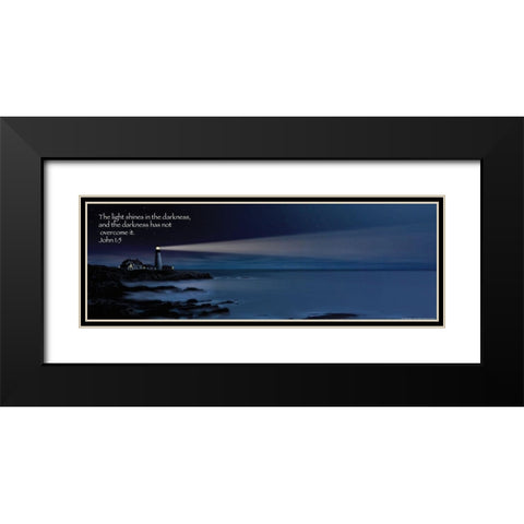 Nightwatch Black Modern Wood Framed Art Print with Double Matting by Wiewandt, Thomas