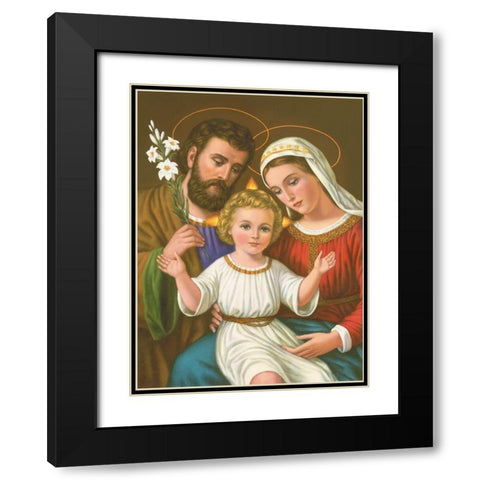 HL. FAMILIE Black Modern Wood Framed Art Print with Double Matting by Anonymous