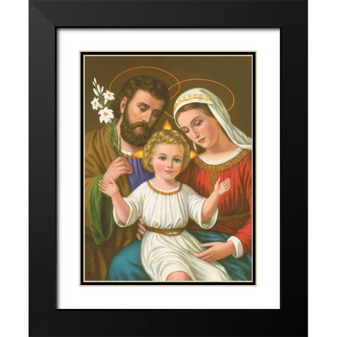 HL. FAMILIE Black Modern Wood Framed Art Print with Double Matting by Anonymous