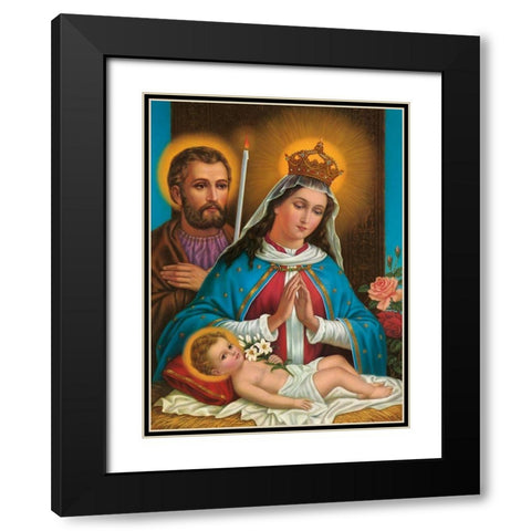 MARIA DIE GNADENREICHE, ALTA GRACIA Black Modern Wood Framed Art Print with Double Matting by Anonymous