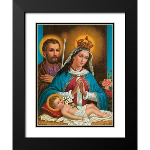 MARIA DIE GNADENREICHE, ALTA GRACIA Black Modern Wood Framed Art Print with Double Matting by Anonymous