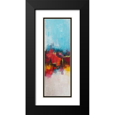 Burning 1 Black Modern Wood Framed Art Print with Double Matting by Herrera, Leticia