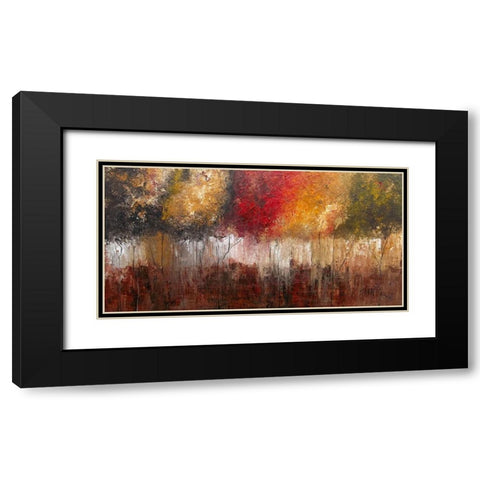 Sphere Black Modern Wood Framed Art Print with Double Matting by Herrera, Leticia