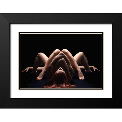 Bodylandscape Black Modern Wood Framed Art Print with Double Matting by Unkelbach, Frank