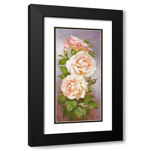 Spring Beauty I Black Modern Wood Framed Art Print with Double Matting by Dvoretskiy, Petrovich
