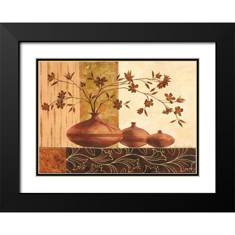 Piombino Black Modern Wood Framed Art Print with Double Matting by Ancilotti, Claudia