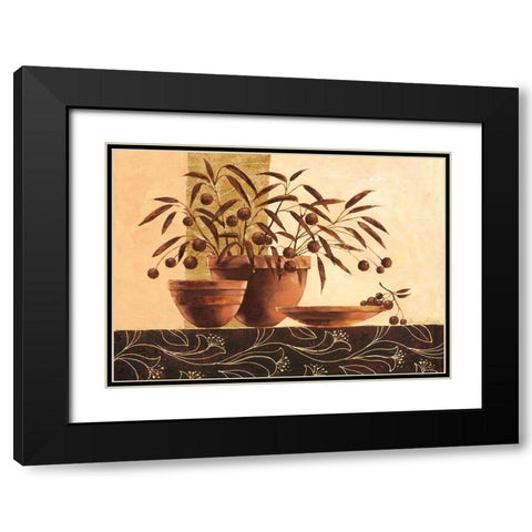 Volterra Black Modern Wood Framed Art Print with Double Matting by Ancilotti, Claudia