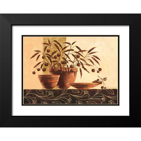 Volterra Black Modern Wood Framed Art Print with Double Matting by Ancilotti, Claudia