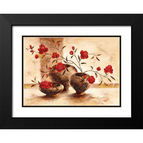 Mauritius Black Modern Wood Framed Art Print with Double Matting by Ancilotti, Claudia