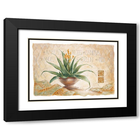 Canova Black Modern Wood Framed Art Print with Double Matting by Ancilotti, Claudia