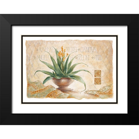 Canova Black Modern Wood Framed Art Print with Double Matting by Ancilotti, Claudia