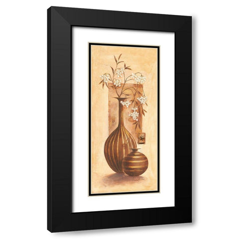 Portofino Black Modern Wood Framed Art Print with Double Matting by Ancilotti, Claudia